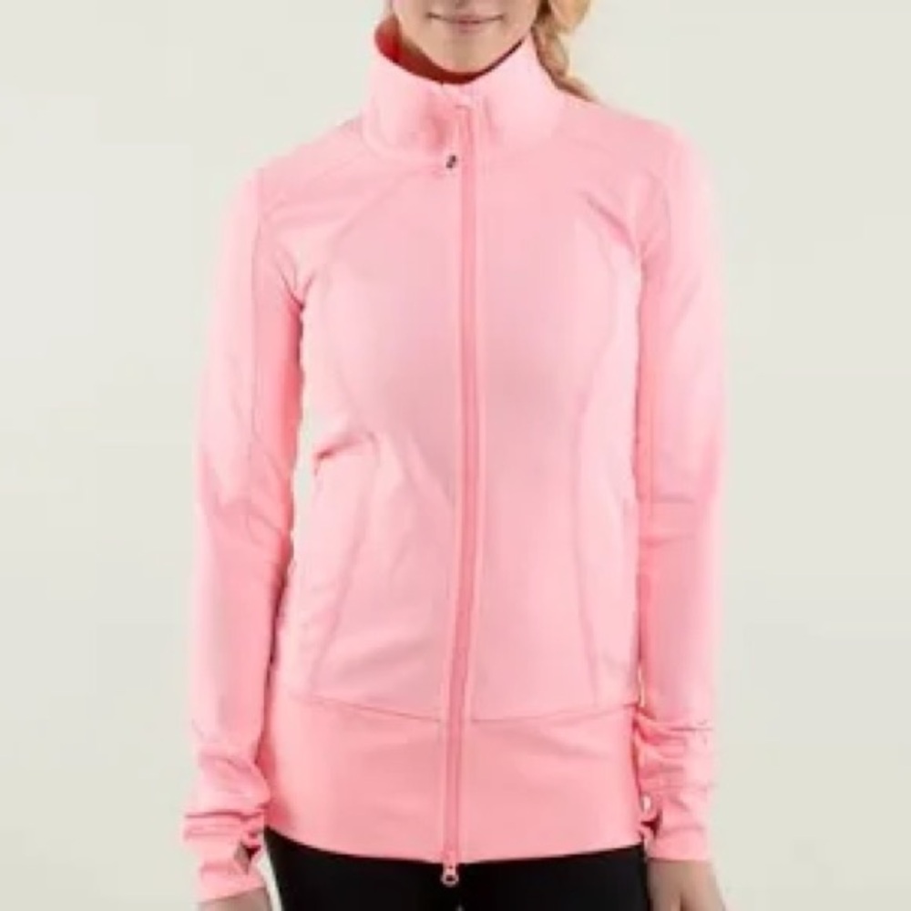 Lululemon Nice Asana Jacket Bleached Coral size 6